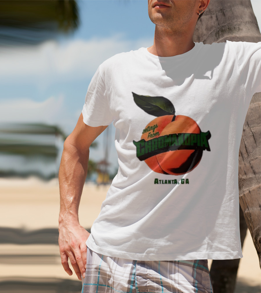 Greetings From Chromakopia Atlanta GA Peach T-Shirt