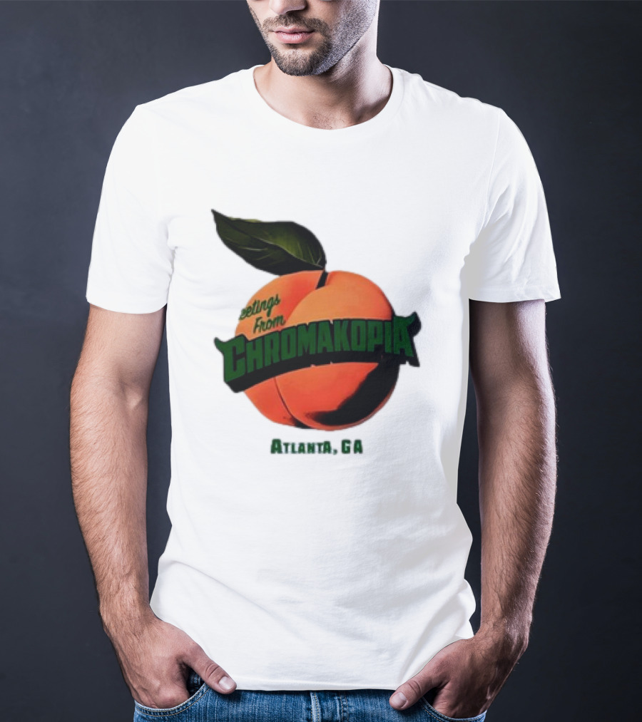 Greetings From Chromakopia Atlanta GA Peach T-Shirt