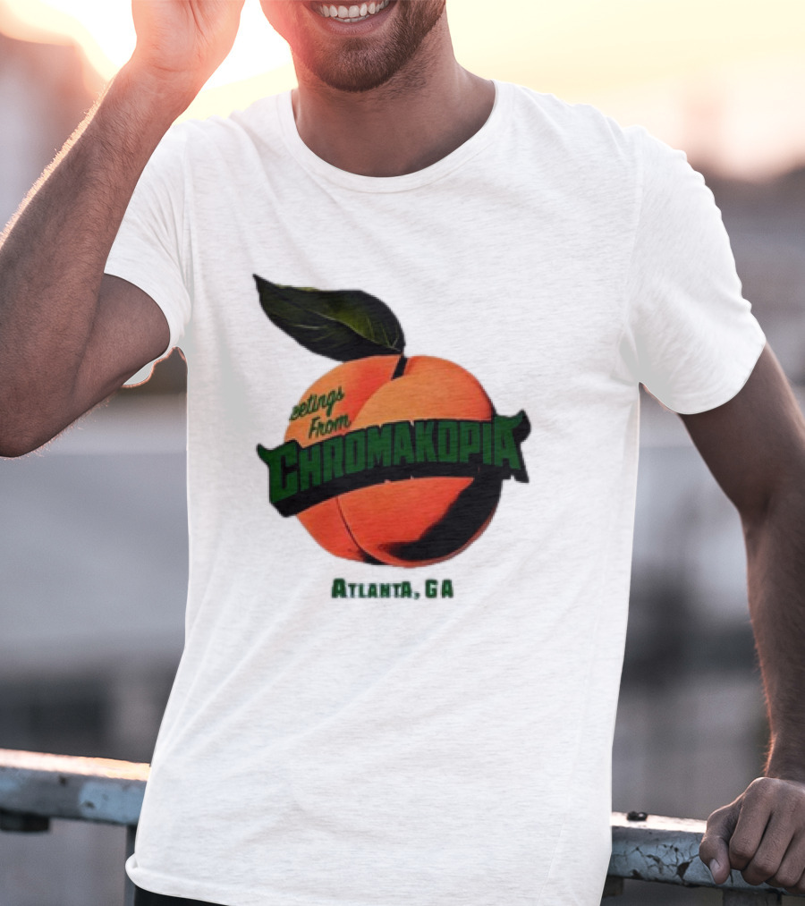 Greetings From Chromakopia Atlanta GA Peach T-Shirt