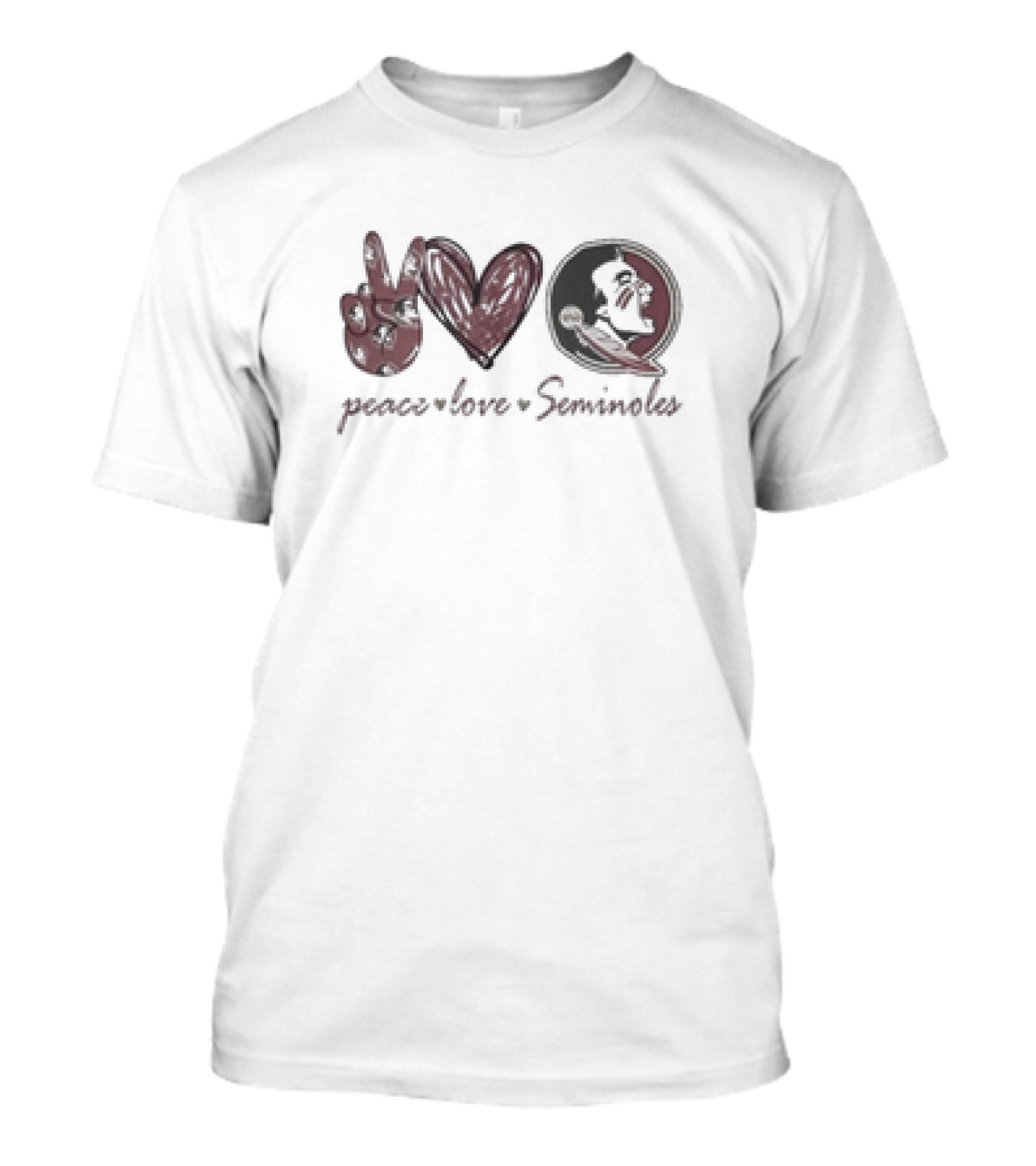 Peace Love Seminoles Florida State T-Shirt
