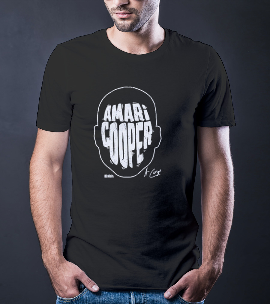 Amari Cooper Bold Head Graphic NFL T-Shirt