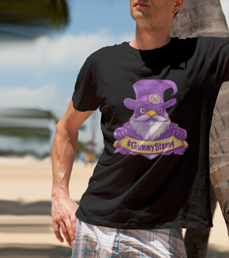 GummyStrong Purple Wizard Owl Emblem T-Shirt