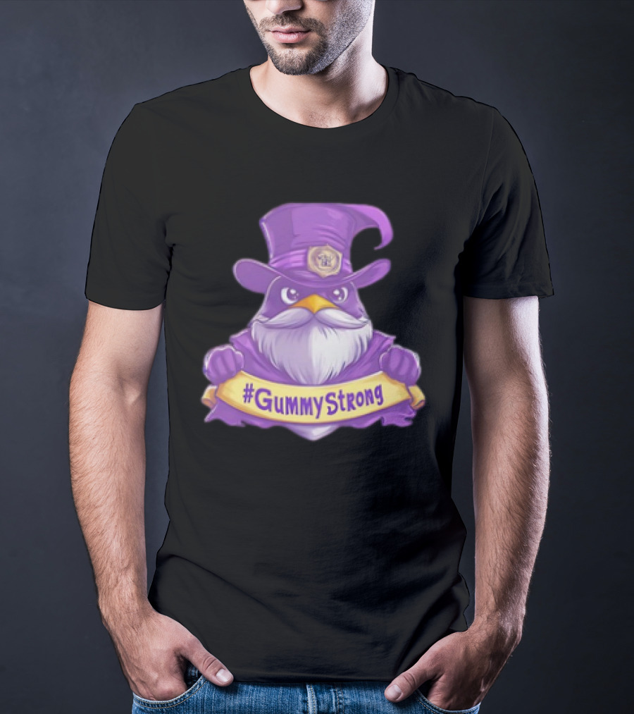 GummyStrong Purple Wizard Owl Emblem T-Shirt