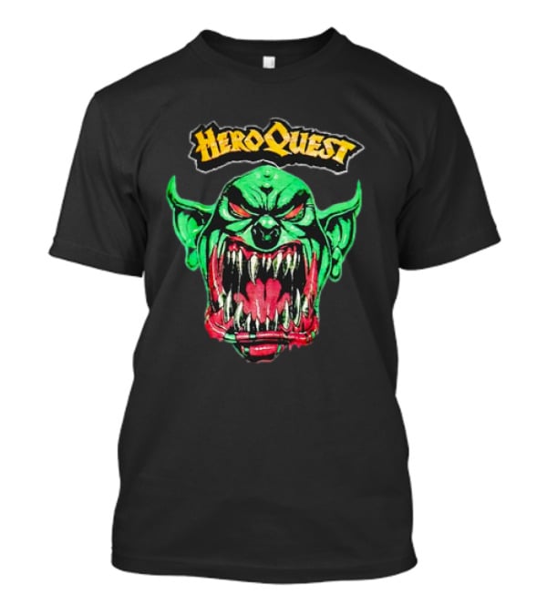 HeroQuest Green Goblin Fierce Snarling Face T-Shirt