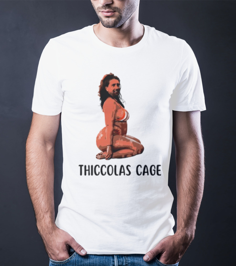 Thiccolas Cage Meme Nicolas Cage Image T-Shirt
