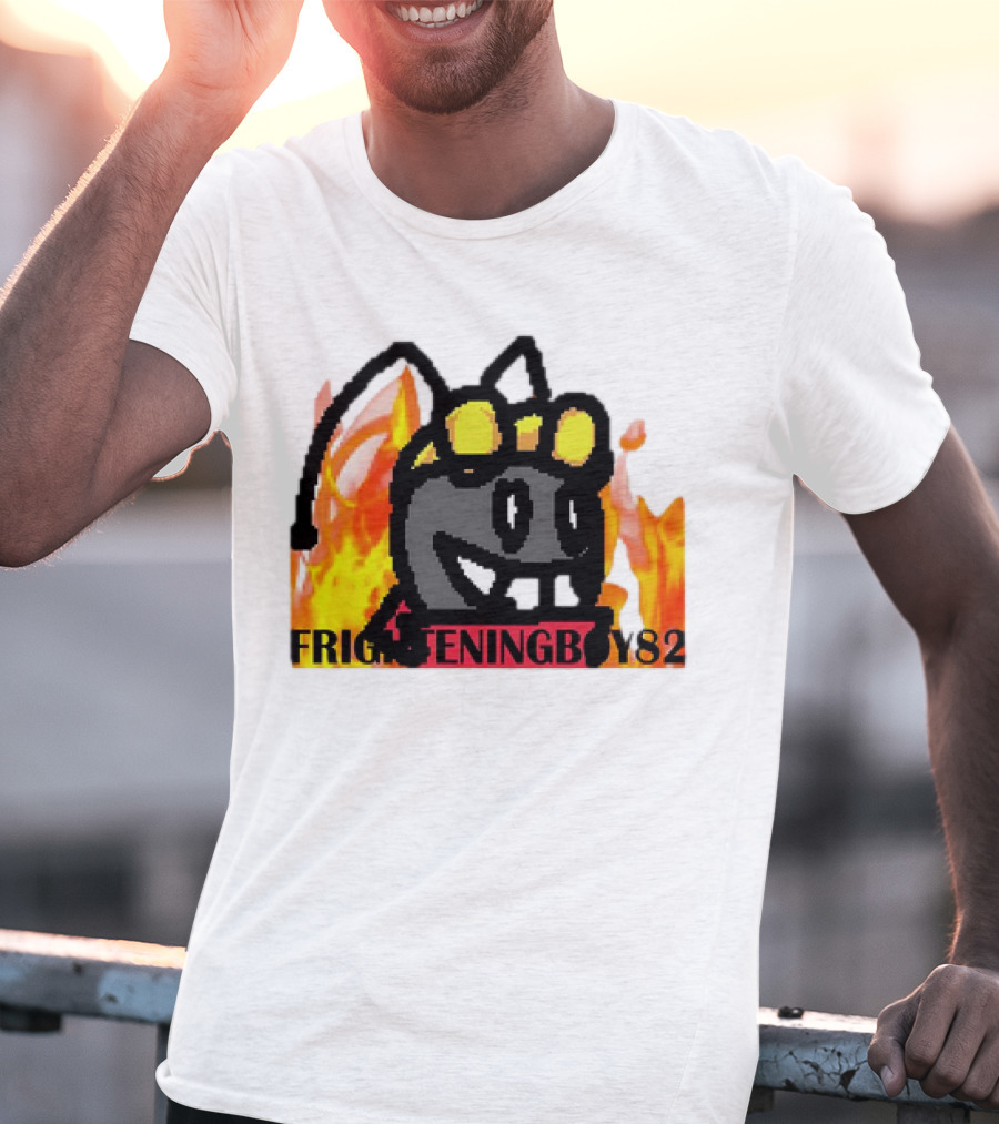 Moth FrighteningBoy82 Fire Background T-Shirt