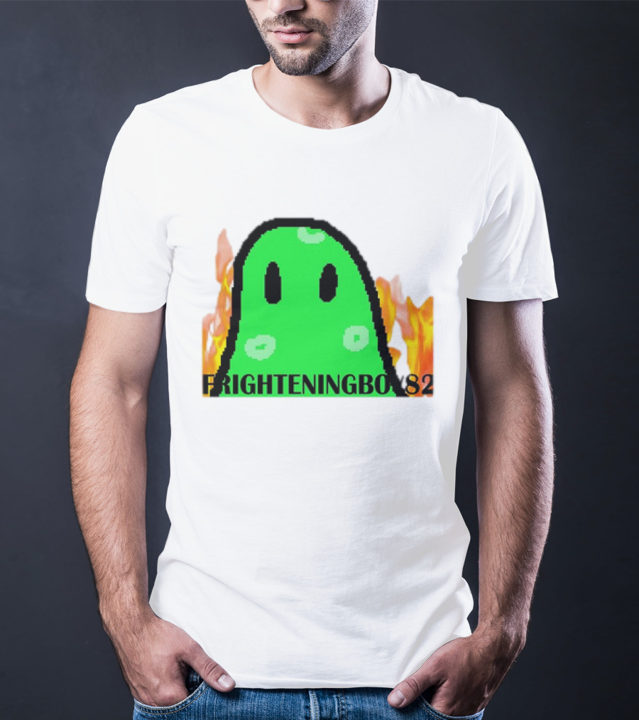 FRIGHTENINGBOY82 Slime With Fire Background T-Shirt