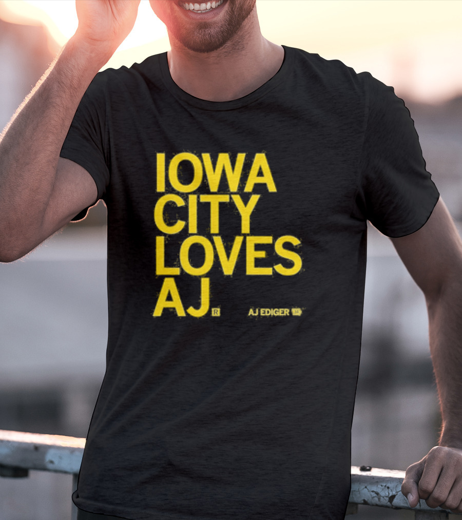 Iowa City Loves AJ Ediger T-Shirt