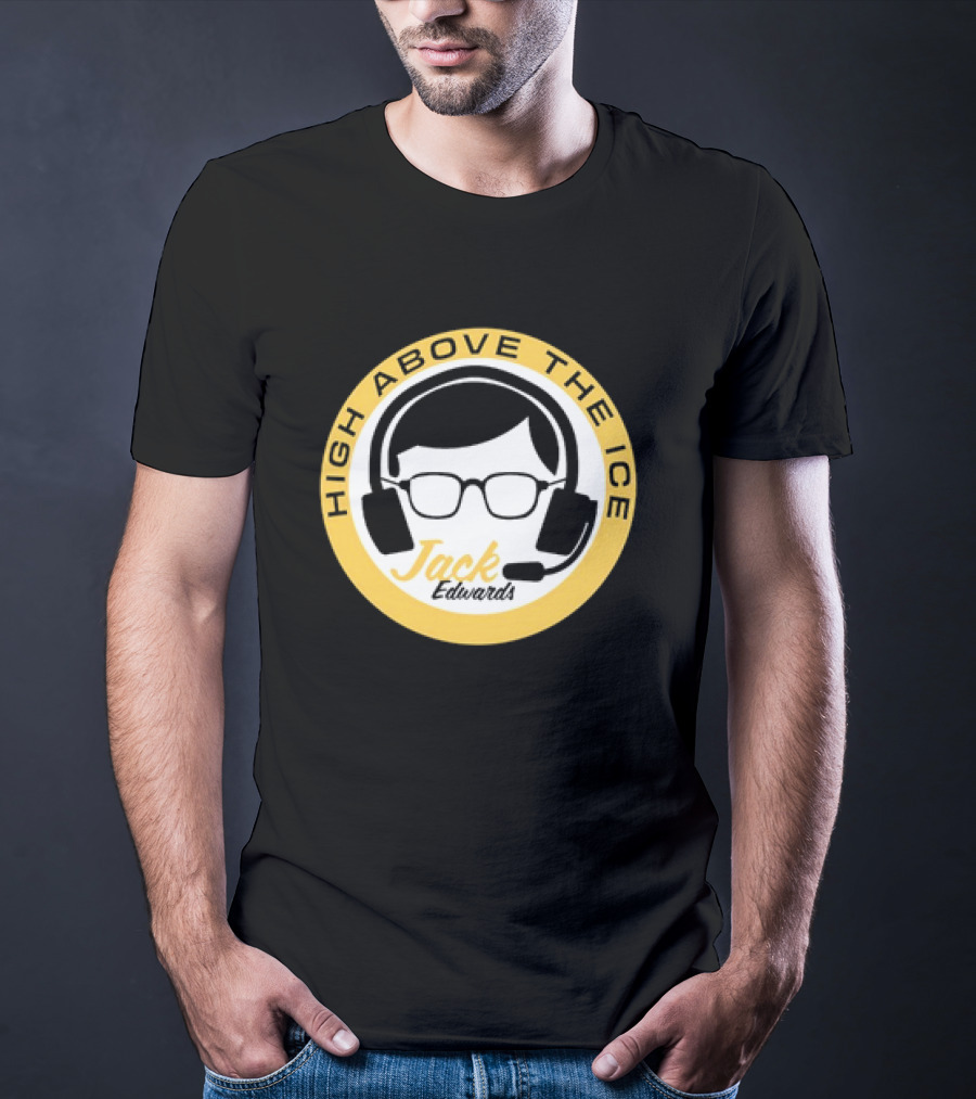 Boston Bruins High Above The Ice Jack Edwards T-Shirt