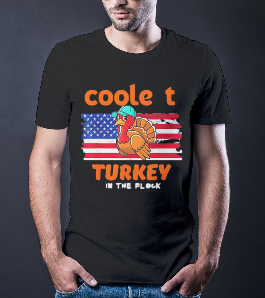 Cool Turkey USA Flag In The Flock T-Shirt
