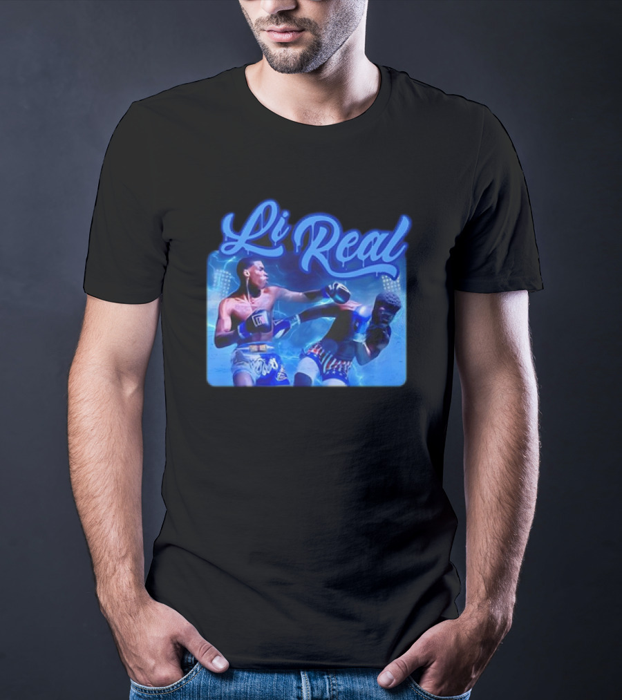 Li Real Boxing Match Action Scene T-Shirt