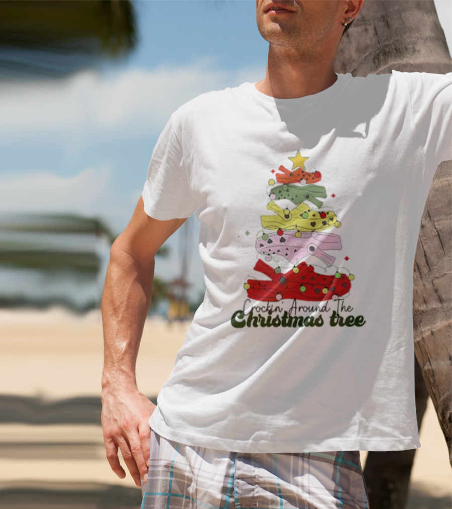 Crockin' Around The Christmas Tree Crocs Holiday T-Shirt