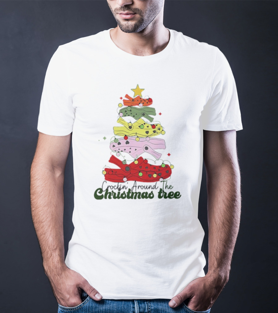 Crockin' Around The Christmas Tree Crocs Holiday T-Shirt