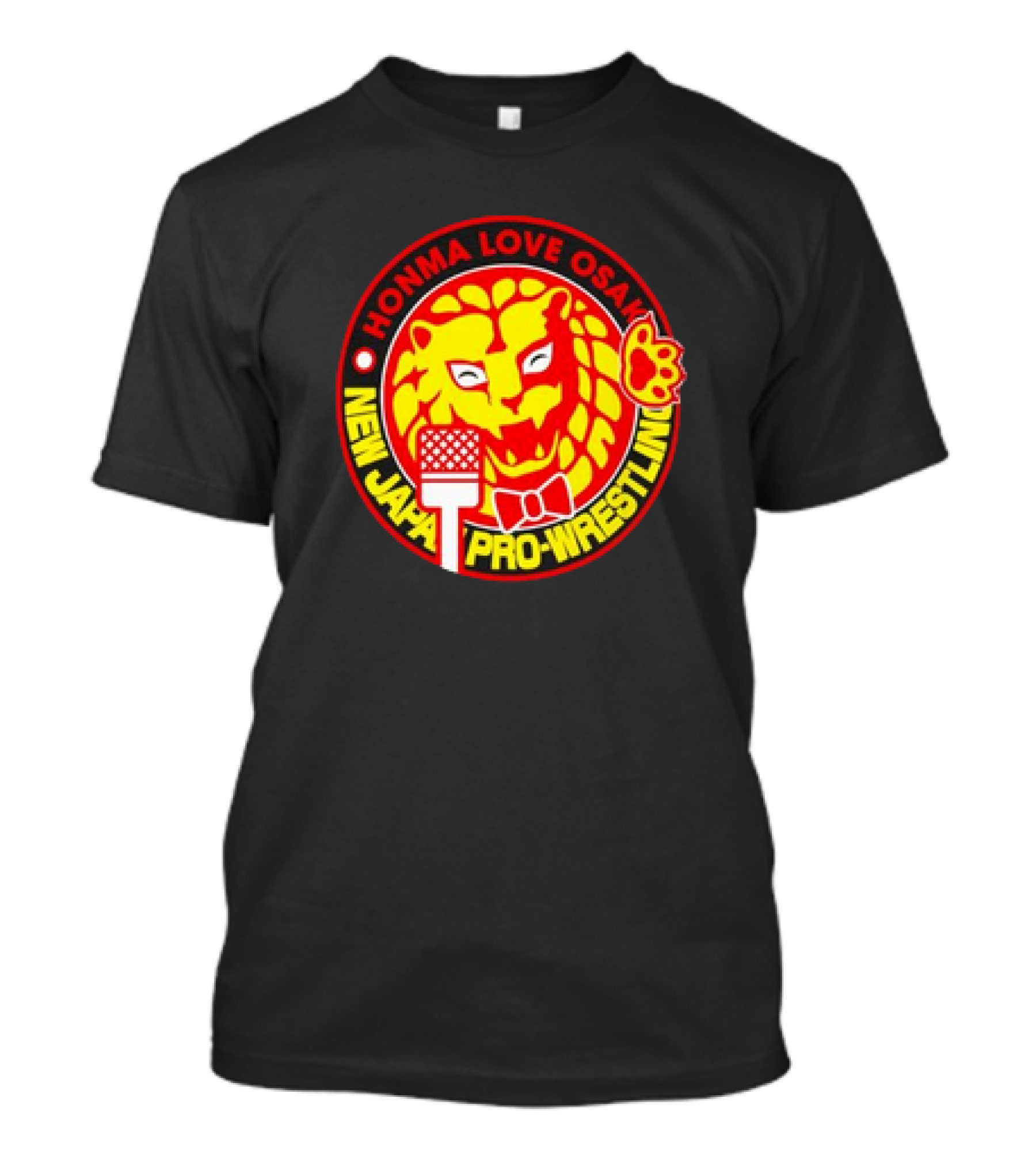 Honma Love Osaka New Japan Pro-Wrestling Lion Mark T-Shirt