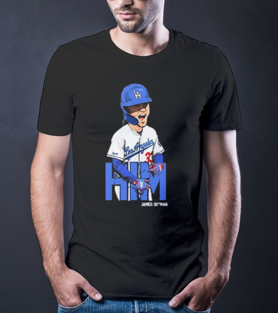 Los Angeles Dodgers James Outman HIM Baseball T-Shirt