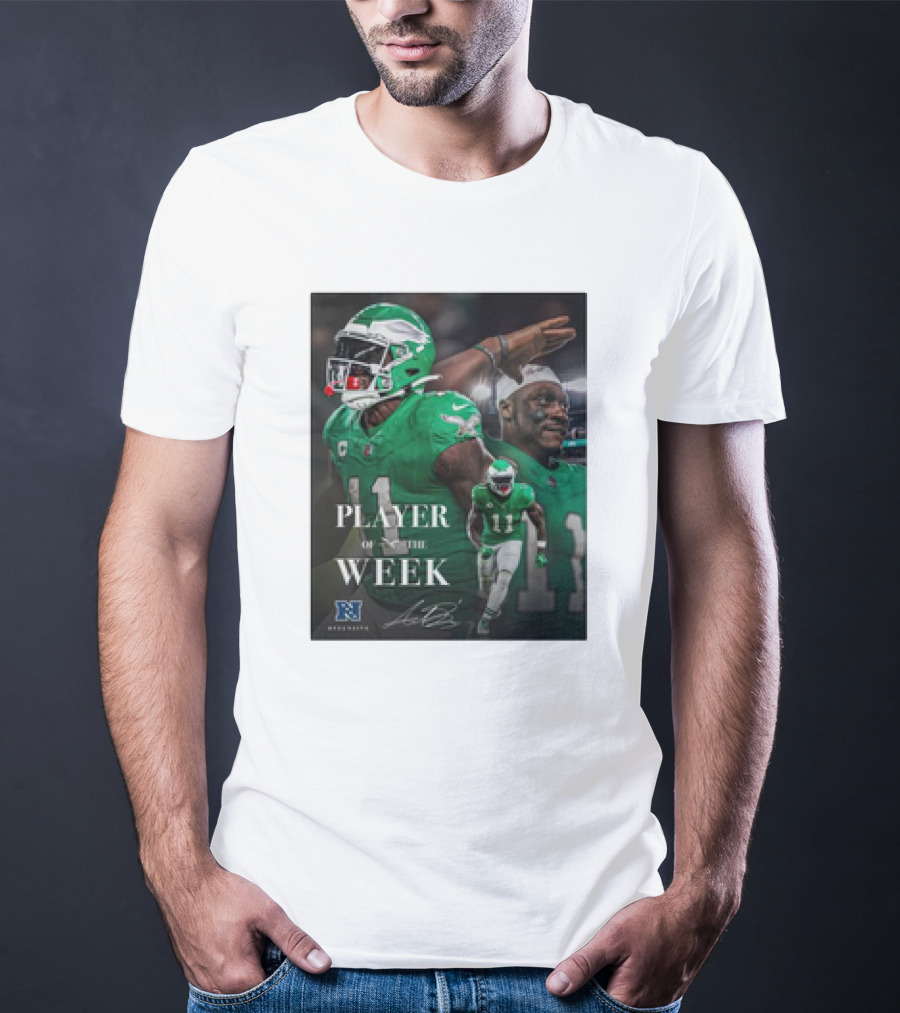 Arthur Juan Brown Philadelphia Eagles NFL Player Of The Week T-Shirt