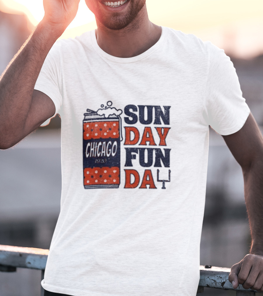 Chicago Sunday Fun Day 1923 Football Can T-Shirt