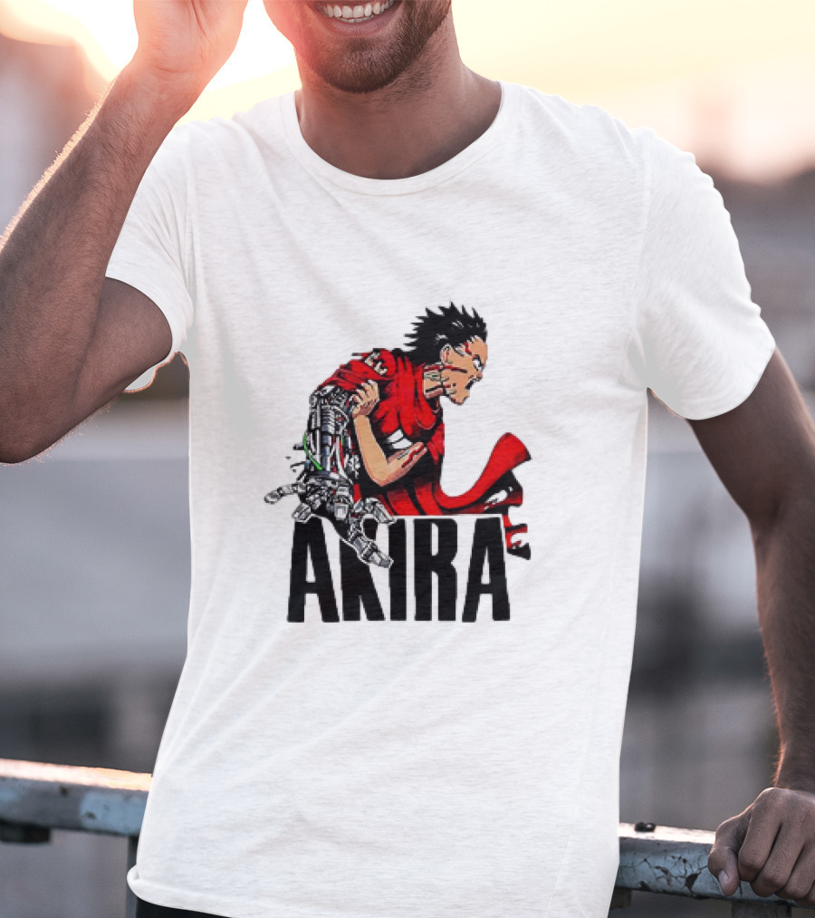 Akira Tetsuo Shima Cybernetic Arm Vintage 1980s Iconic Anime T-Shirt