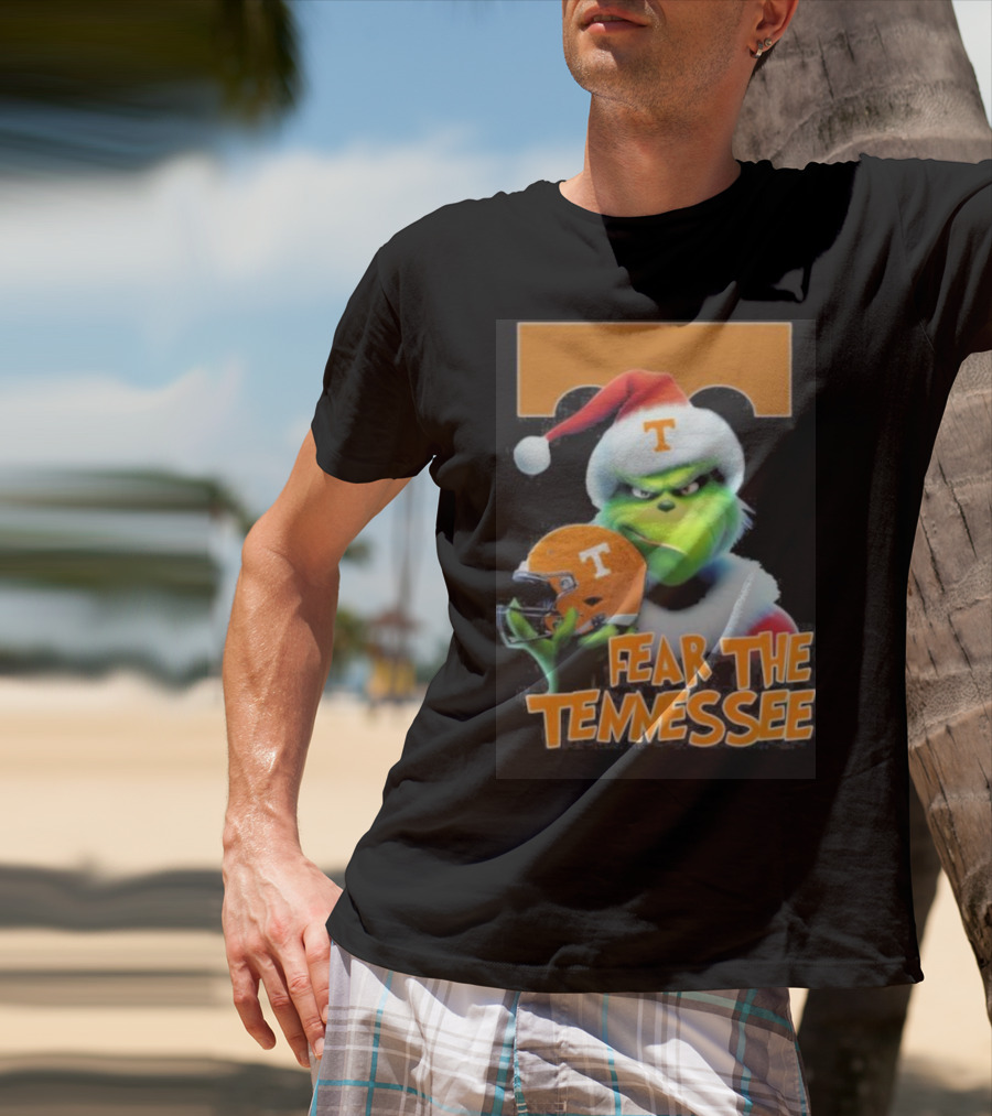 Grinch Fear The Tennessee Volunteers Christmas T-Shirt