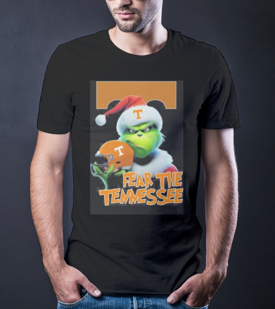 Grinch Fear The Tennessee Volunteers Christmas T-Shirt