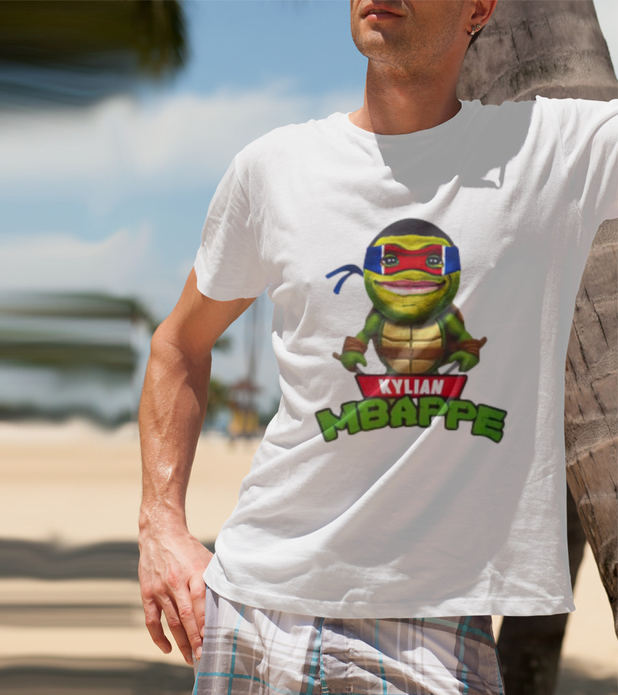 Kylian Mbappe Leonardo Ninja Turtle T-Shirt