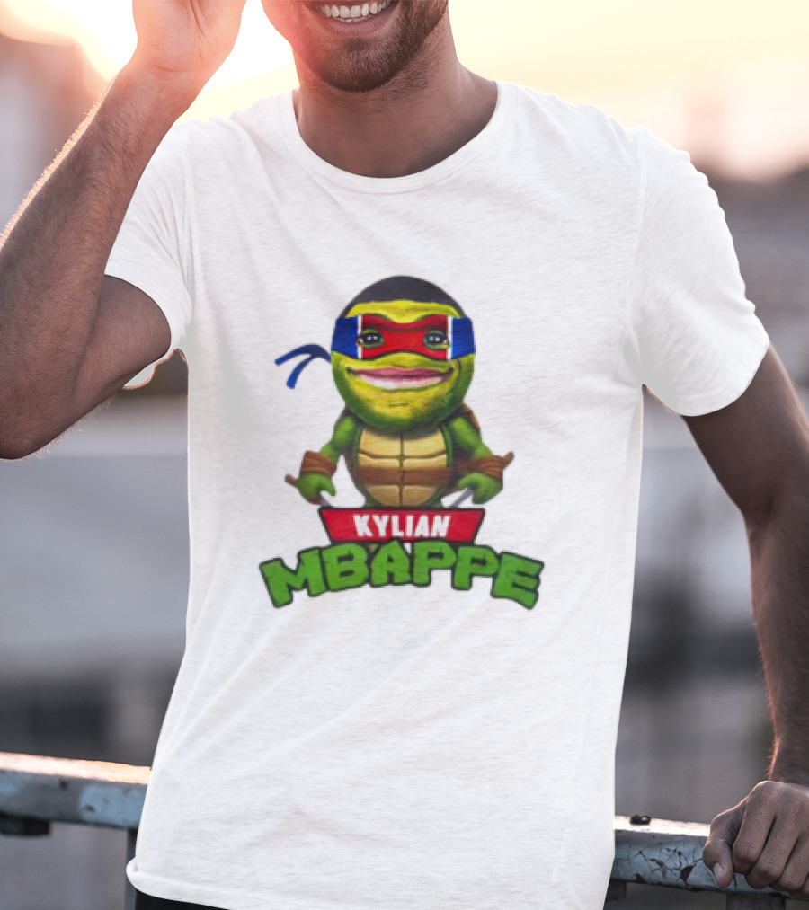 Kylian Mbappe Leonardo Ninja Turtle T-Shirt