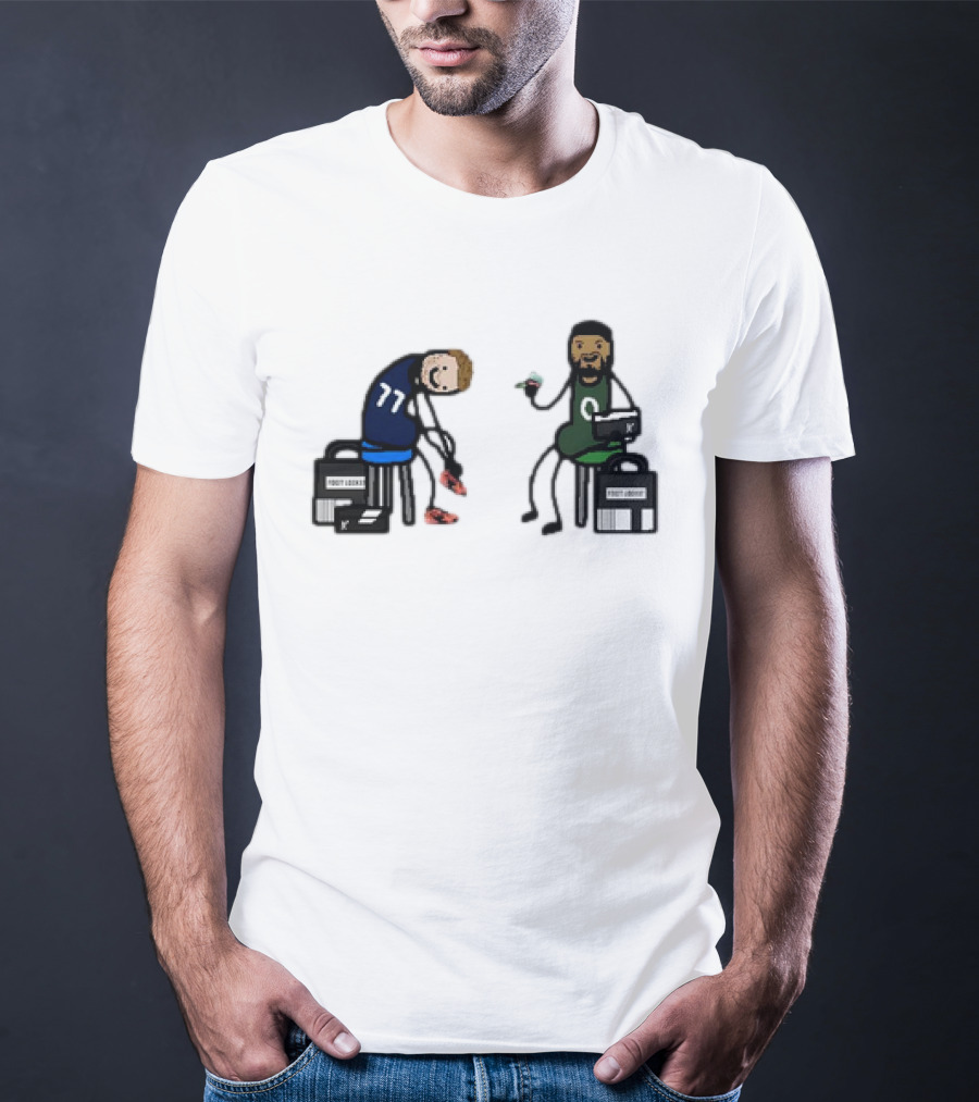 Luka 77 And Tatum Prepare With Foot Locker Shoes T-Shirt