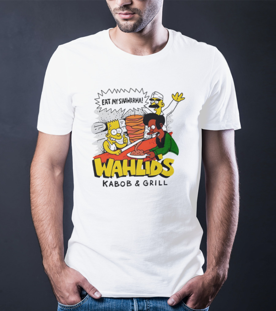 The Simpsons Wahlid's Eat My Shawarma Kabob And Grill T-Shirt