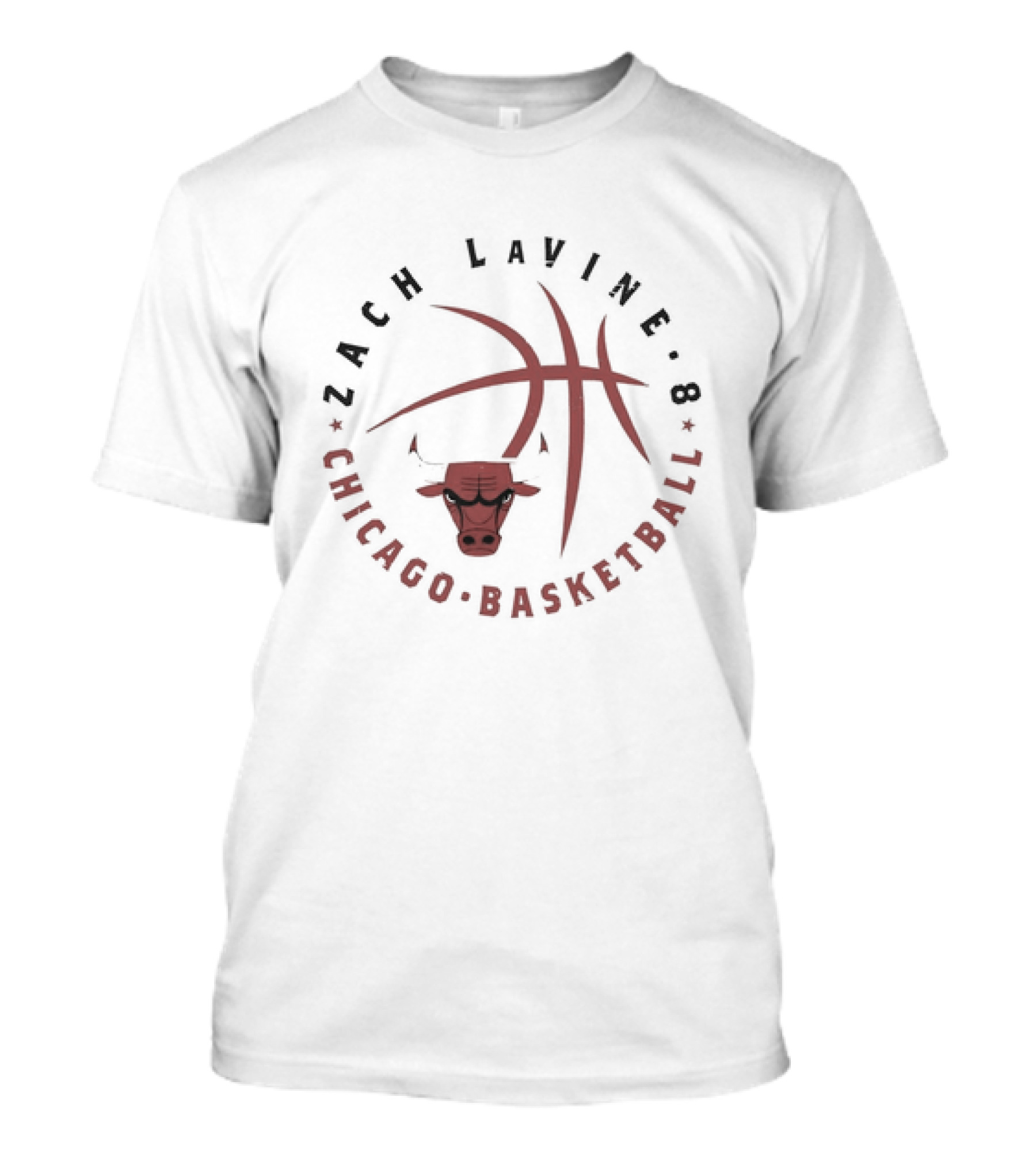 Zach LaVine 8 Chicago Basketball Bulls T-Shirt
