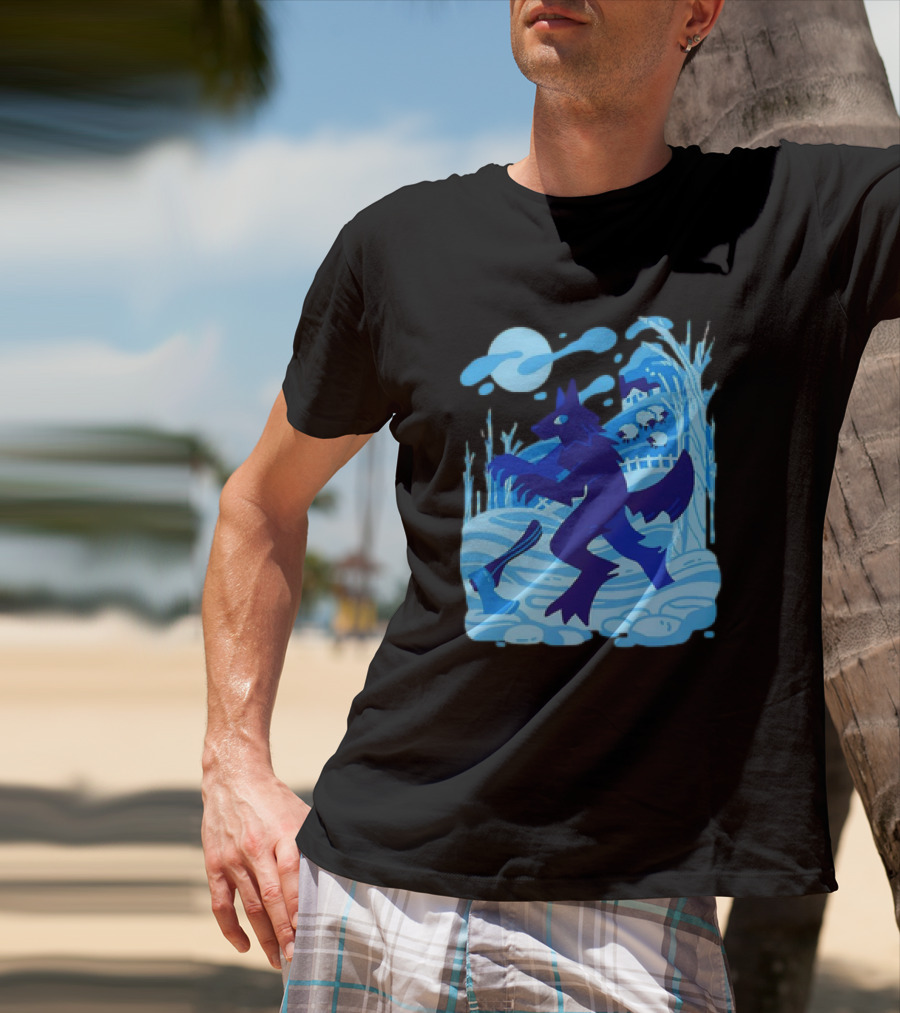 Werewolf Under The Winter Moon T-Shirt