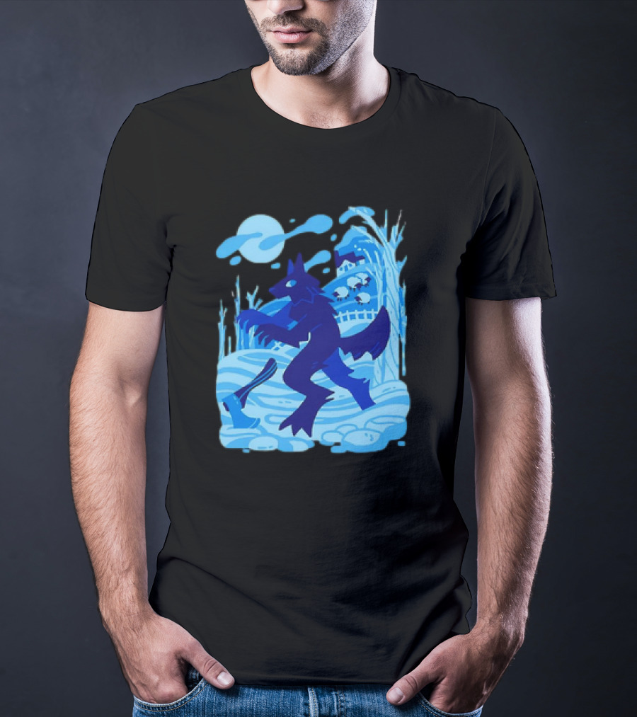 Werewolf Under The Winter Moon T-Shirt