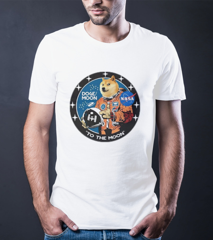 DOGE Moon NASA Astronaut Dogecoin To The Moon T-Shirt