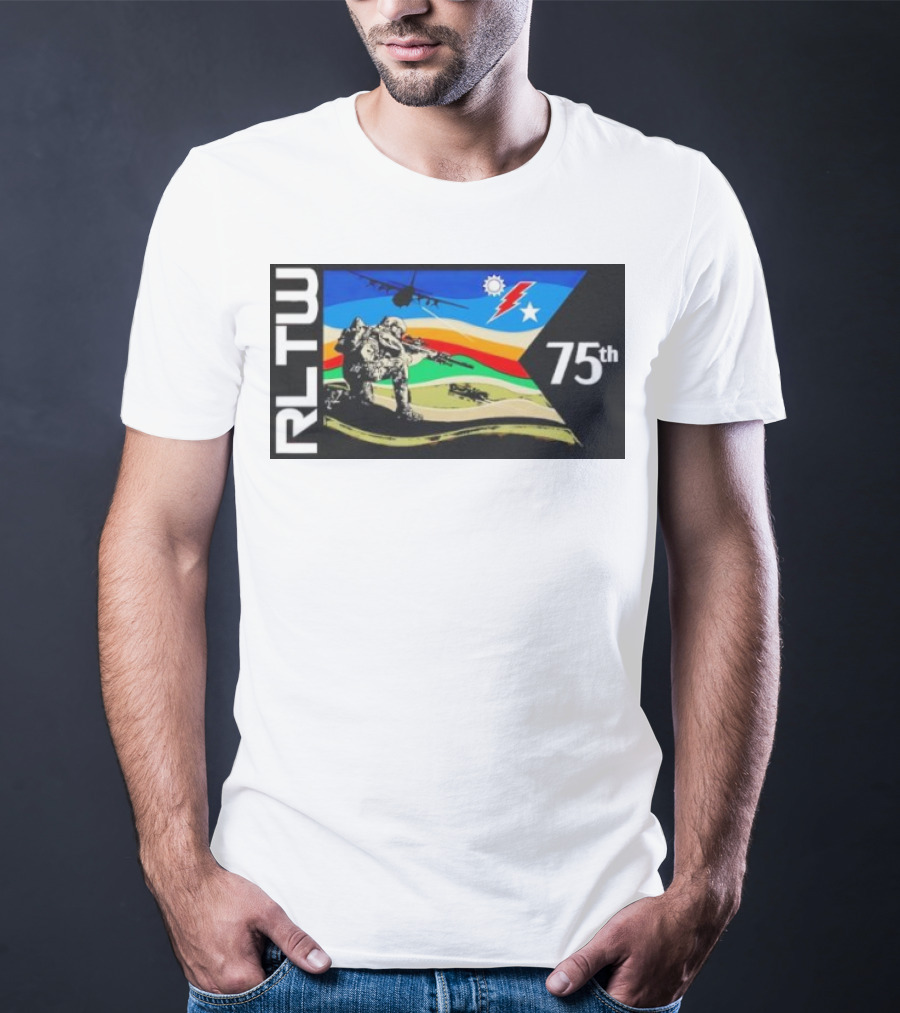 RLTW RGR Violence Guidon 75th Airborne Soldier Tactical Ops T-Shirt