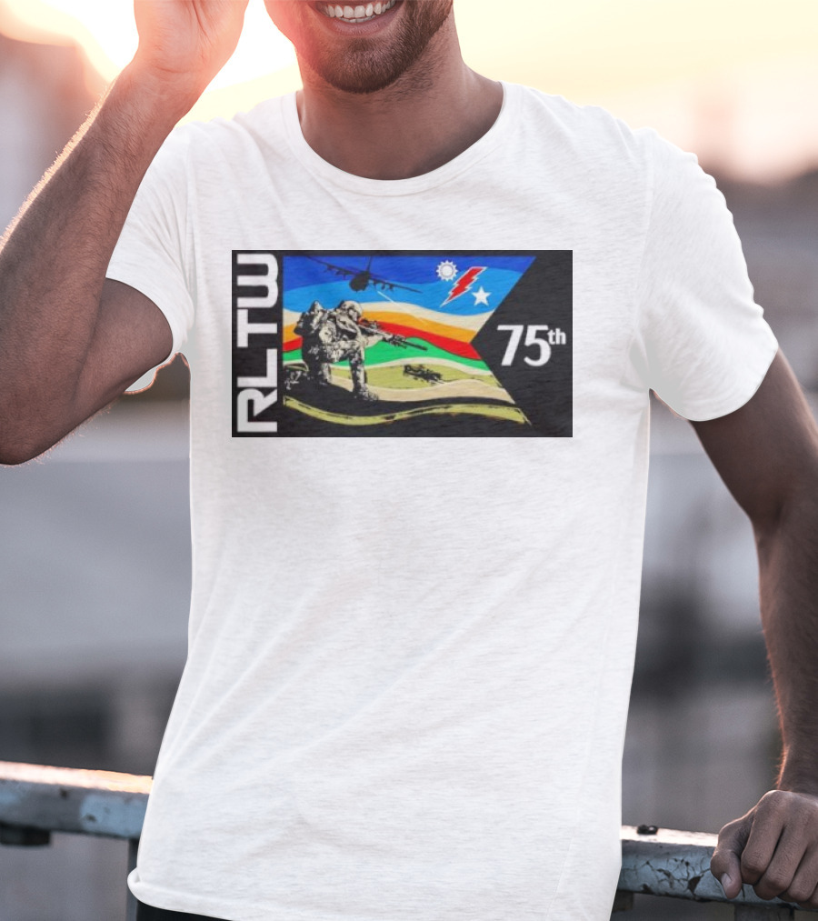 RLTW RGR Violence Guidon 75th Airborne Soldier Tactical Ops T-Shirt