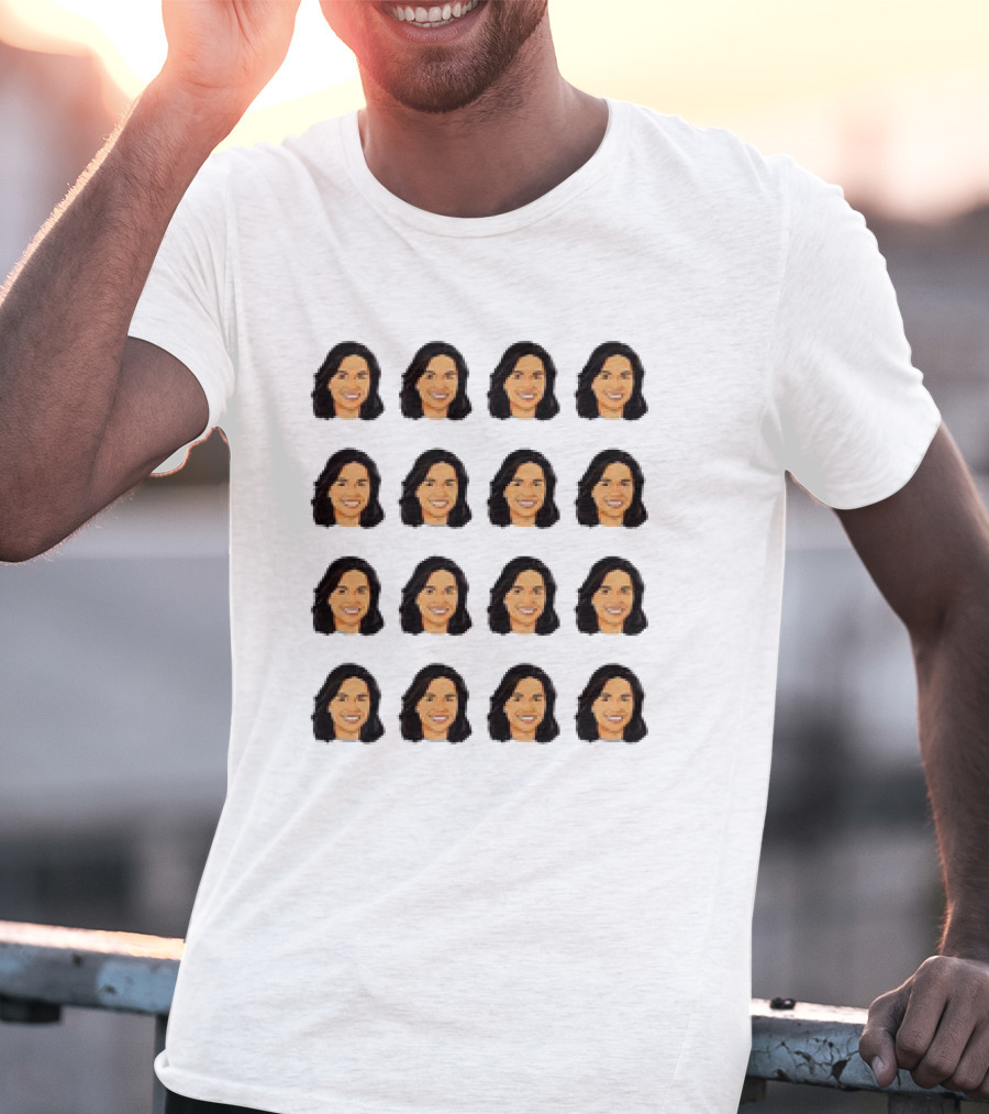 Tulsi Gabbard 16 Identical Smiling Faces T-Shirt
