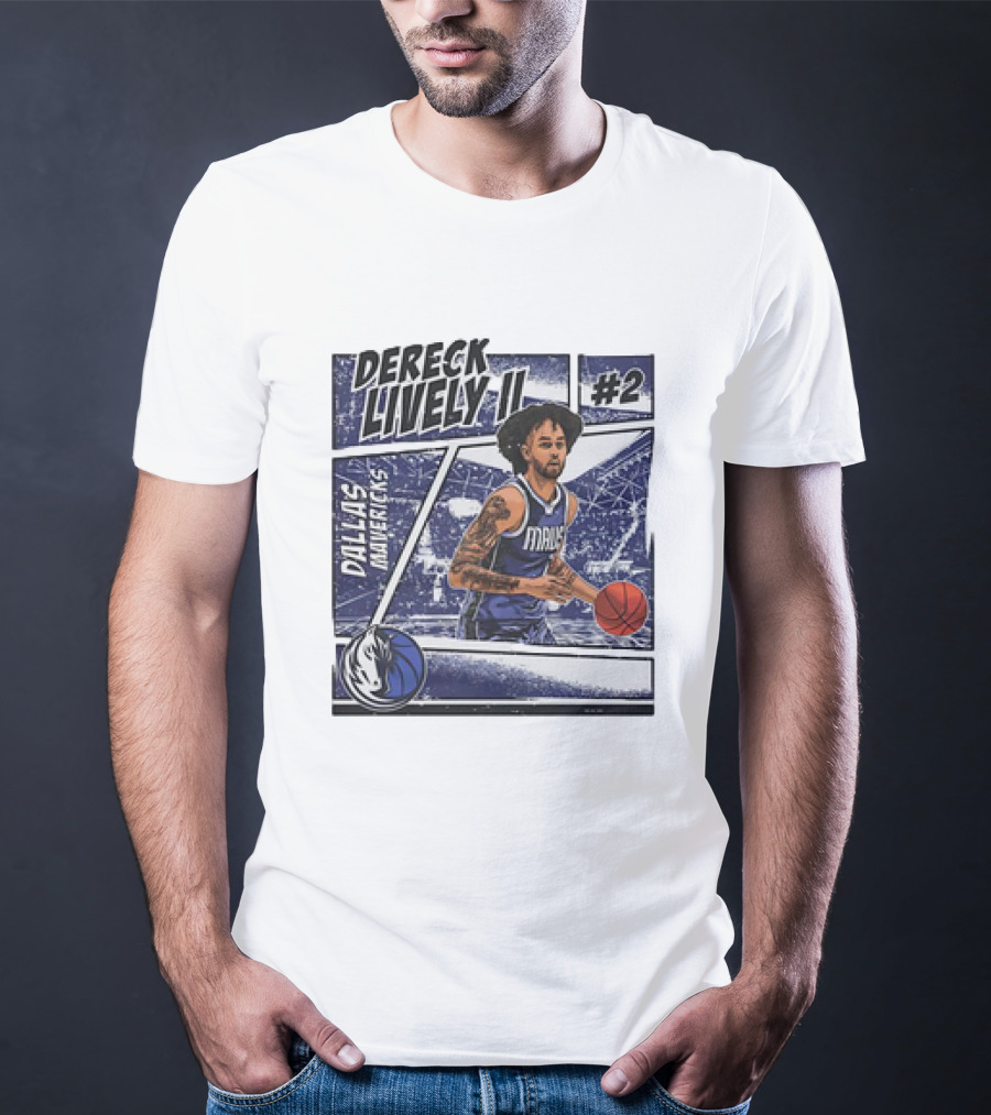 Dereck Lively II Dallas Mavericks #2 Comic T-Shirt