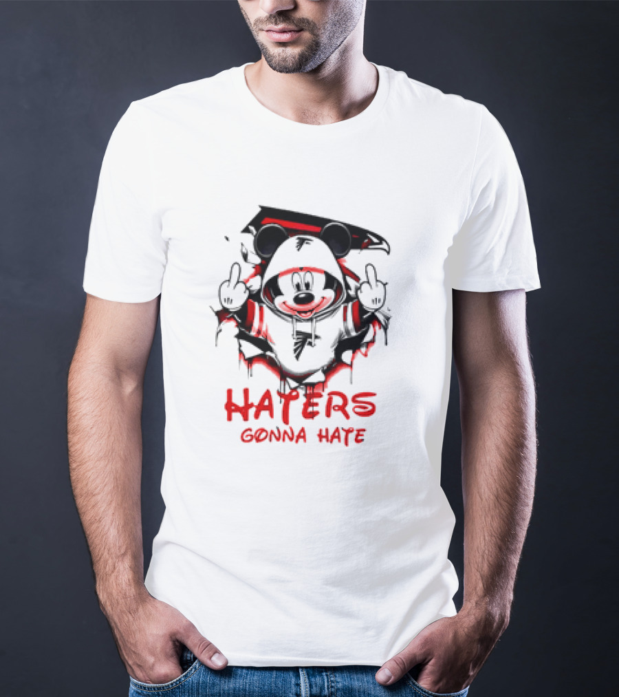 Atlanta Falcons Mickey Mouse Haters Gonna Hate T-Shirt