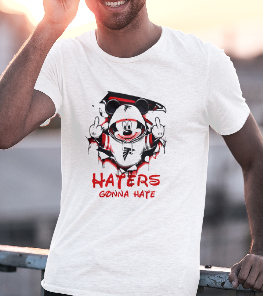 Atlanta Falcons Mickey Mouse Haters Gonna Hate T-Shirt