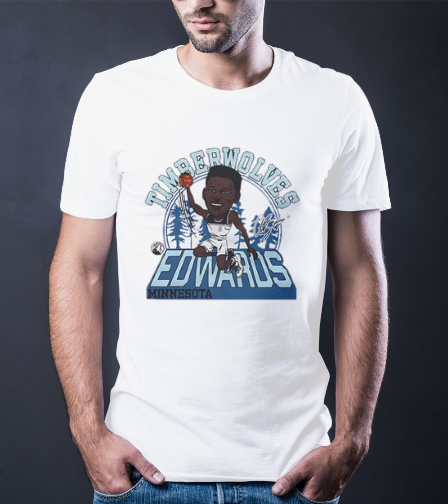 TIMBERWOLVES EDWARDS MINNESOTA T-Shirt
