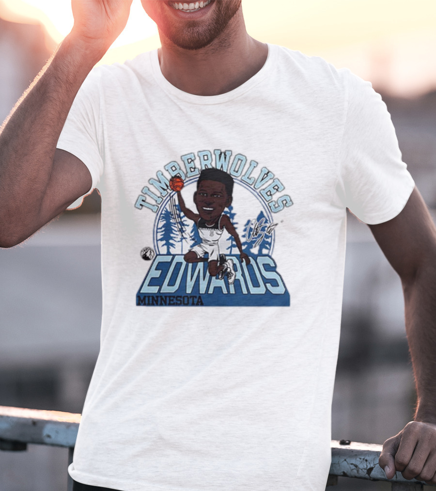 TIMBERWOLVES EDWARDS MINNESOTA T-Shirt