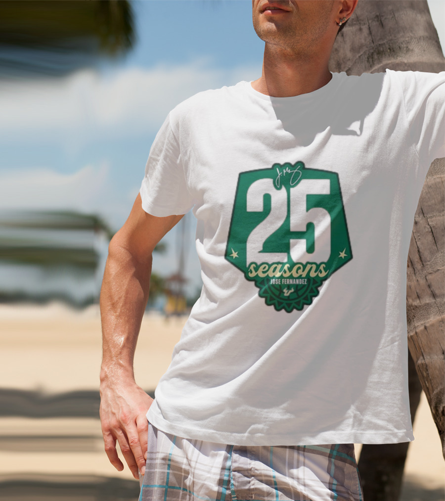 USF Women's Basketball 25 Seasons Jose Fernandez T-Shirt