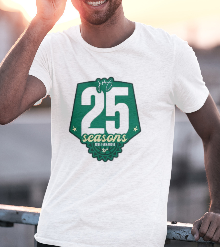 USF Women's Basketball 25 Seasons Jose Fernandez T-Shirt