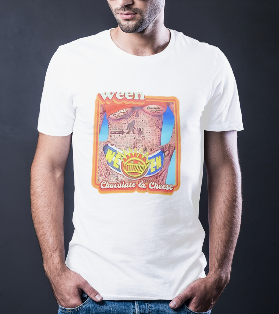Ween Chocolate And Cheese Album Cover Art Vintage Comic T-Shirt
