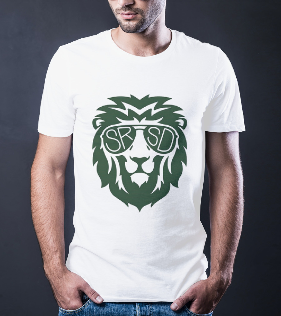 SRSD St. Rita Lion Mascot In Sunglasses T-Shirt