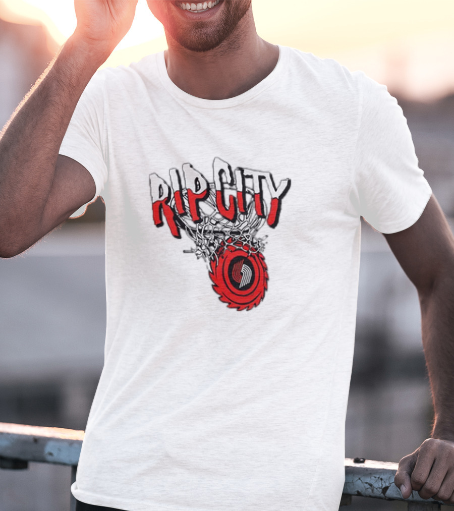 Rip City Portland Trail Blazers Basketball Netball T-Shirt