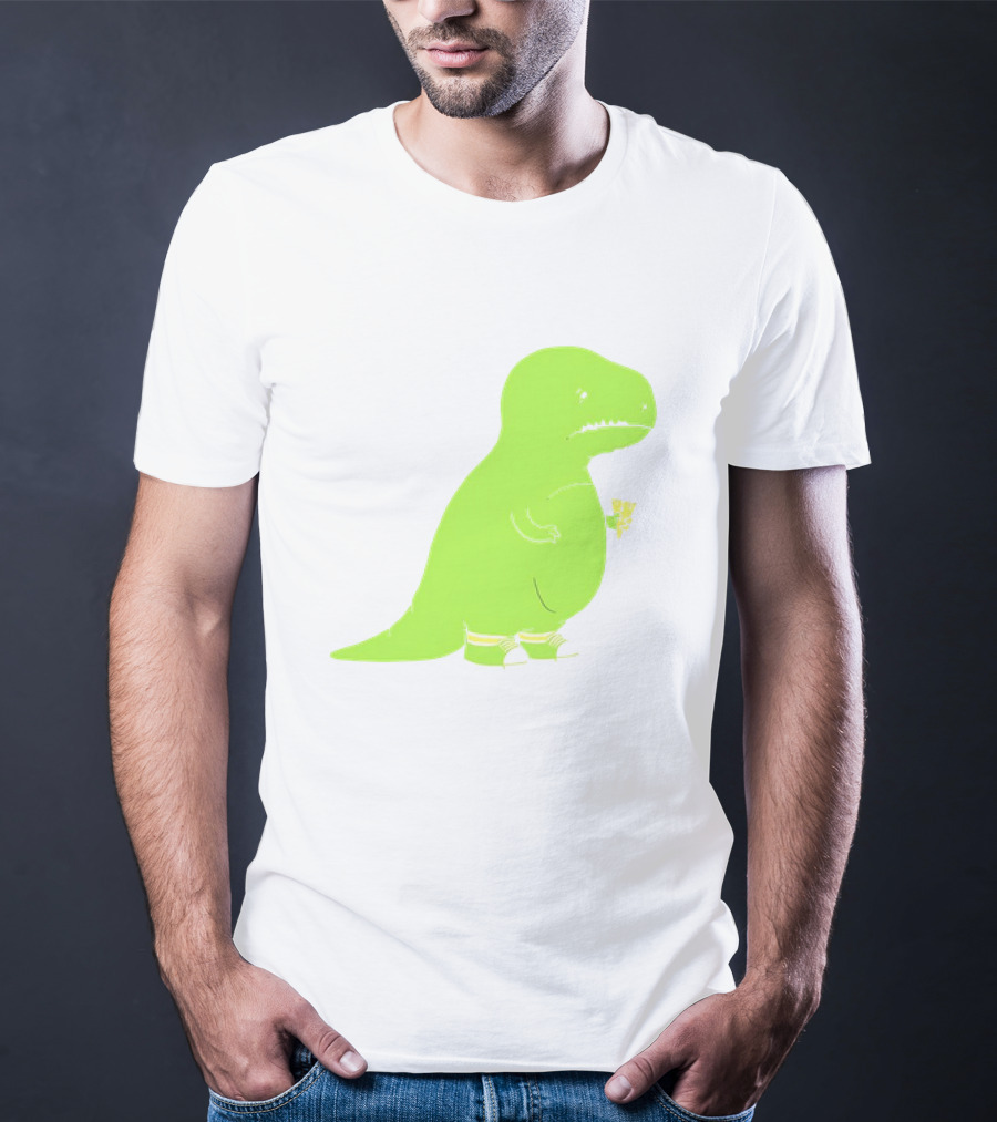 T-rex Struggles With An Ice Cream Cone Darn Silly Dinosaur Problem T-Shirt