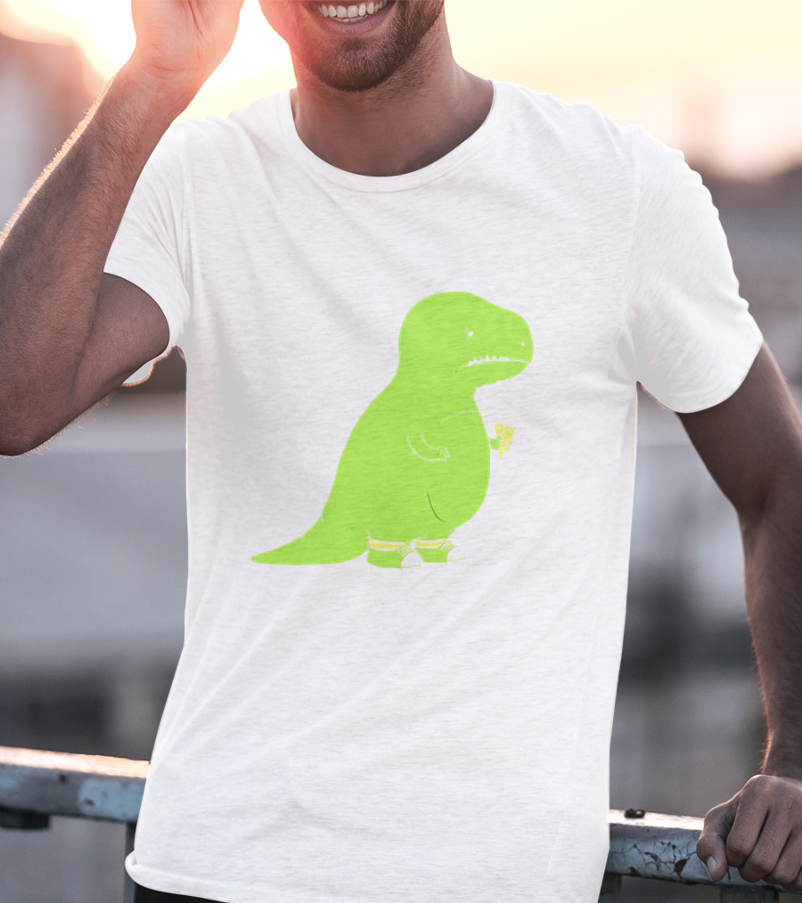 T-rex Struggles With An Ice Cream Cone Darn Silly Dinosaur Problem T-Shirt