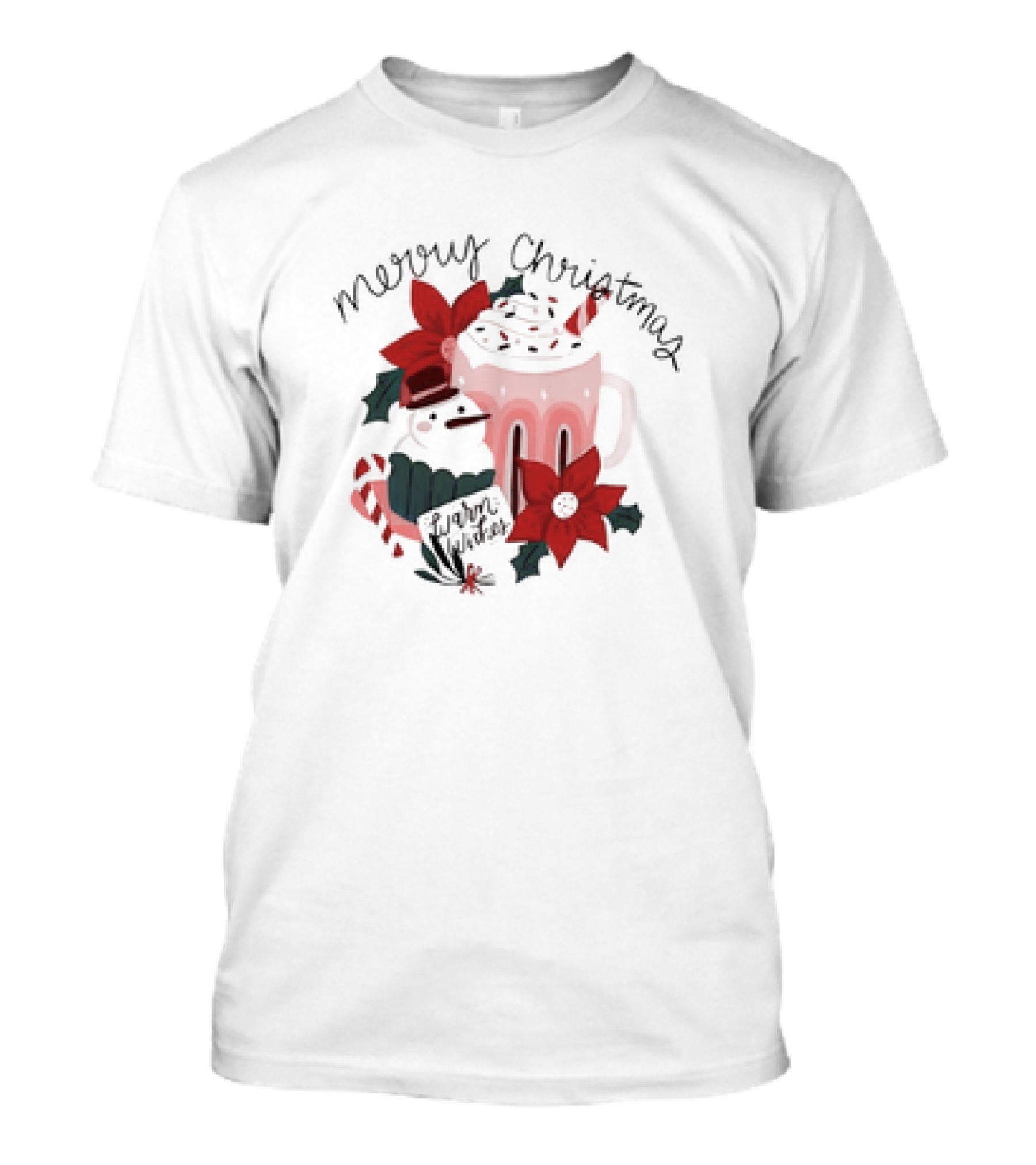 Merry Christmas Warm Wishes Hot Chocolate T-Shirt