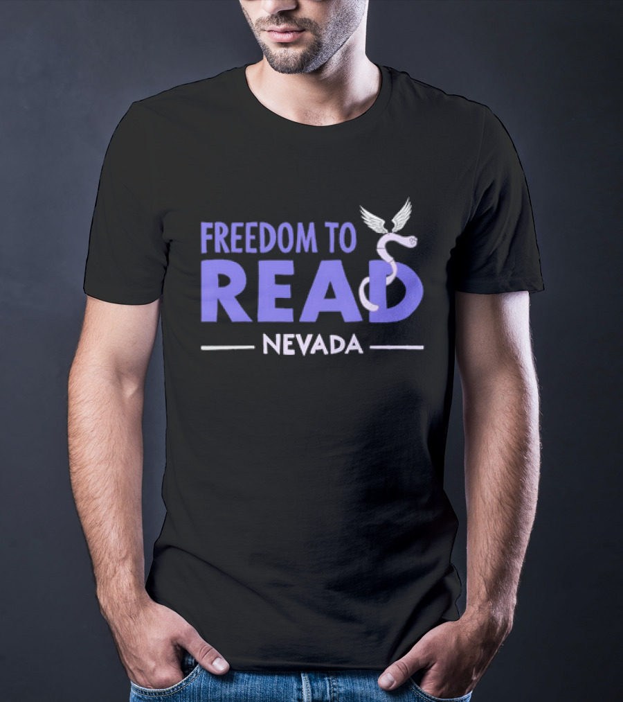 Freedom To Read Nevada Serpent With Wings T-Shirt