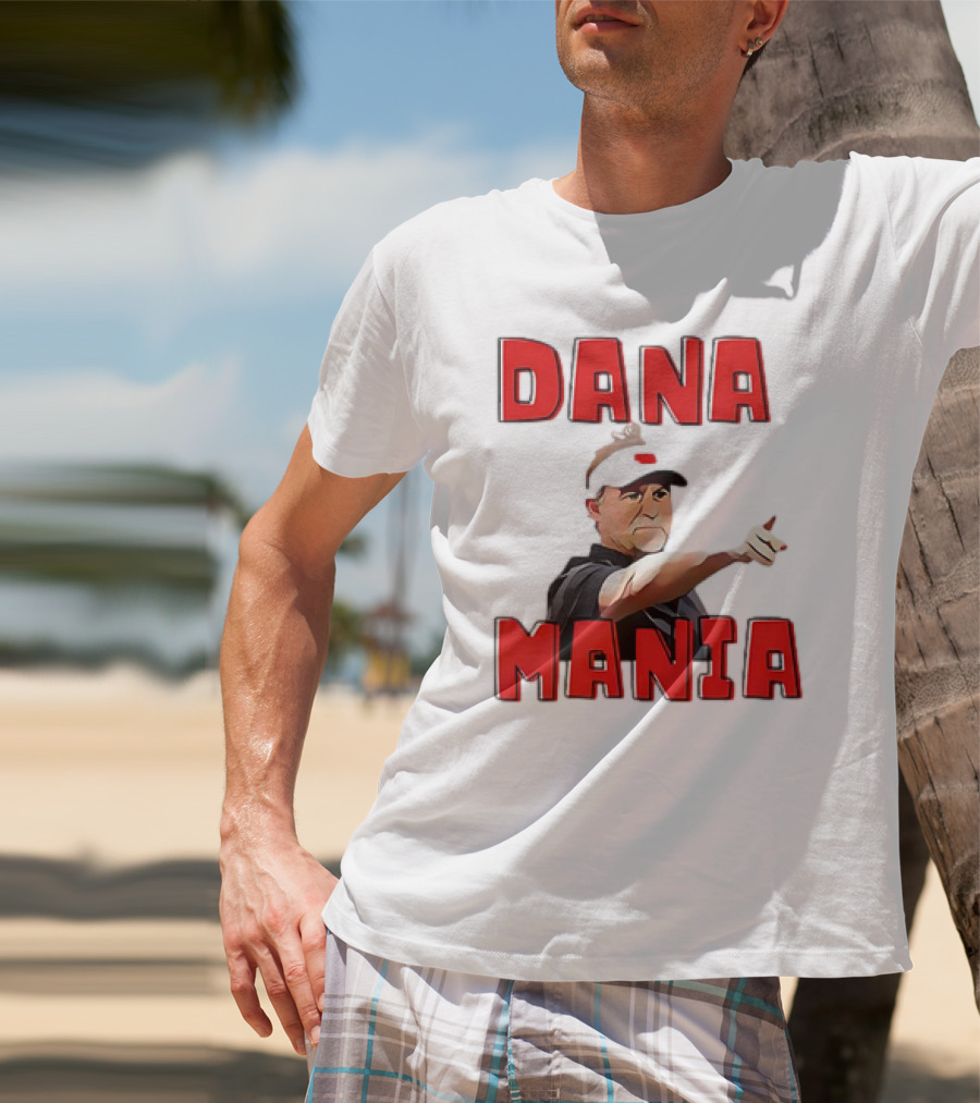 Dana Mania Nebraska Cornhusker Enthusiasm Pointing T-Shirt